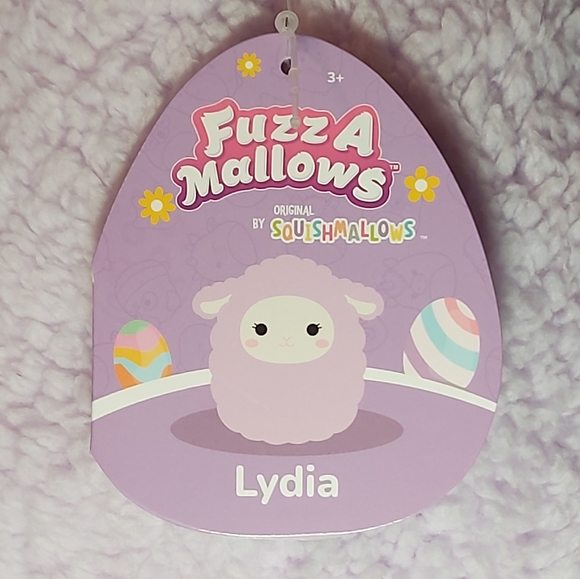 Squishmallow Lydia the Lamb 12 inch Fuzz a Mallow Lavender Purple - Picture 2 of 4